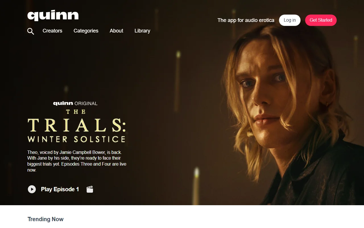 Screenshot: Tryquinn Screenshot of Tryquinn